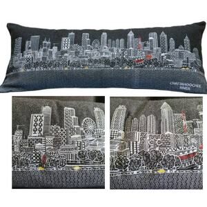 BEYOND CUSHIONS Atlanta Georgia Chattahoochee River Night‎ Skyline Lumbar Pillow
